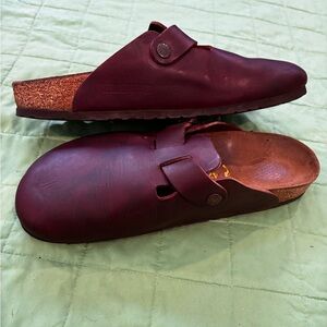 RARE Ox Blood Red Birkenstock Clogs
